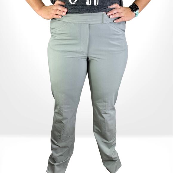 00s DKNY Vintage Gray Stretch Straight Leg Dress Pants - Picture 6 of 6